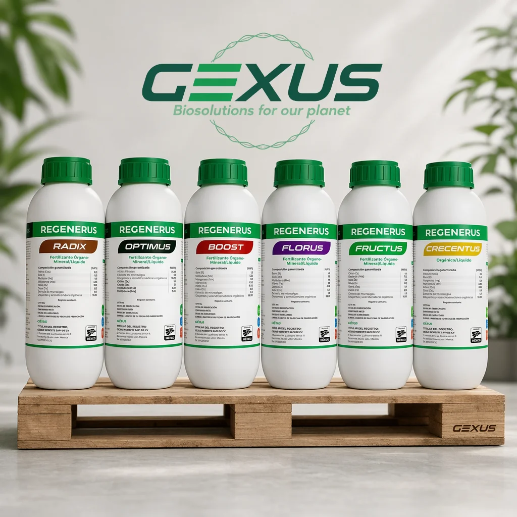Línea de productos biológicos GEXUS para comercialización de insumos agrícolas